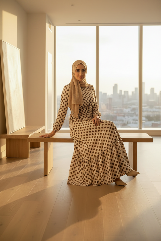 Robe Polka dot (voilée)