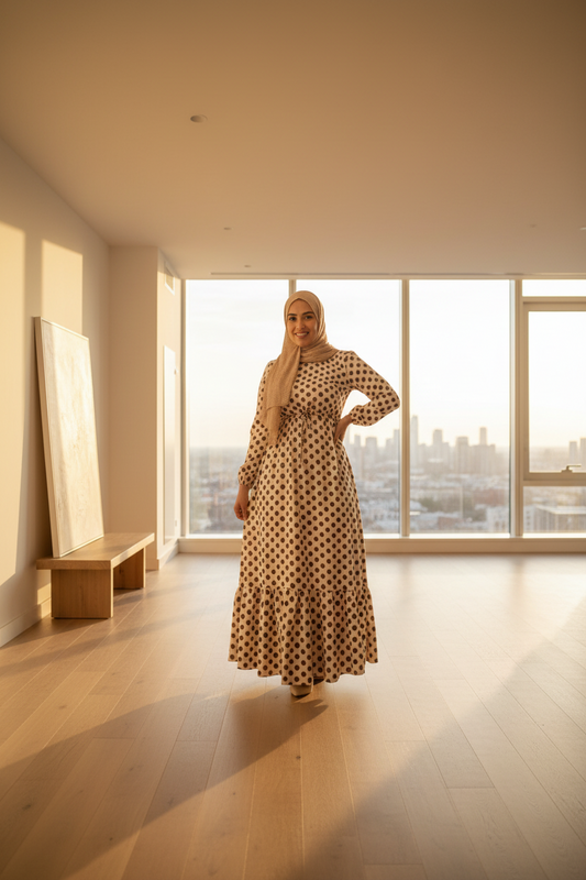 Robe Polka dot (voilée)